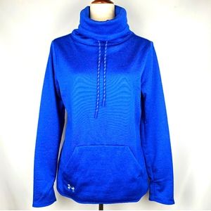 Under Armor Blue Fleece Funnel Neck Pullover